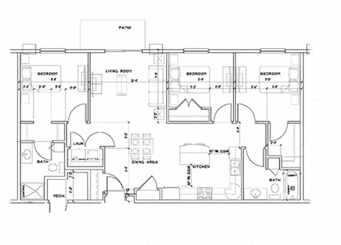 a floor plan of a house